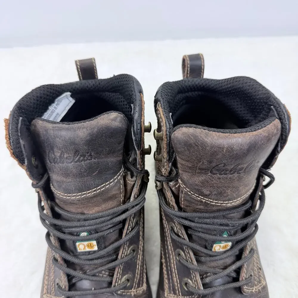 Cabela's Roughneck Ledger CSA Waterproof Composite Toe Work Boots Men’s Size 9.5